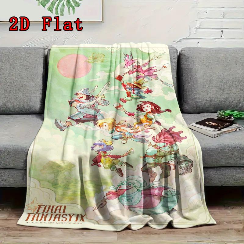 FFIX Characters 2D Flat Pattern Flannel Blanket High quality All Seasons Warmth and Comfort Perfect for Christmas Gifts.PMT0914138