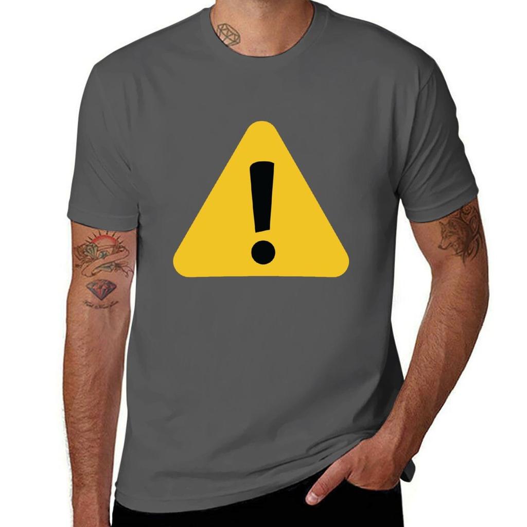 Warnign Sign Tshirt Cotton T Shirt Pack Tshirt