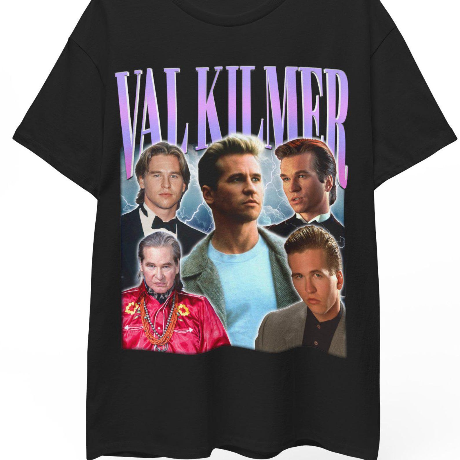 Retro Val Kilmer Collage T-Shirt, 90s Movie Tee XL