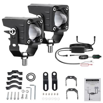 Shkalacar Motorcycle Fog Lights LED, 2 Pack Motorcycle LED Driving Fog Lights 120W 18000LM