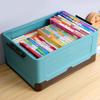 Foldable Storage Bin Plastic Organizer Box for Clothes and Books Convenient Toy Container Dorm Organization Tool