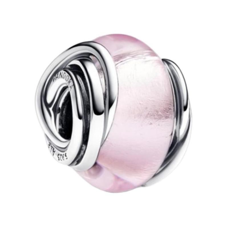 Pandora Asymmetrical design necklace/pendant for women pink 793241C00 розовый