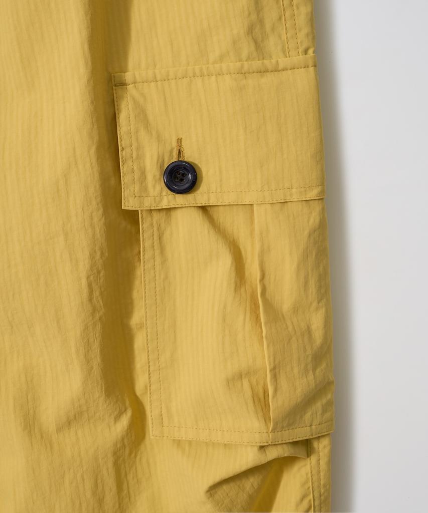 Gameoncheupaeb 8 Buttons Parachute Nylon Pants (Yellow)