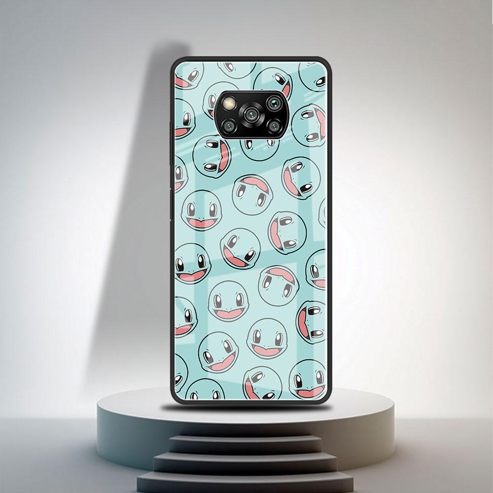 

Стеклянный чехол для Xiaomi Poco X3 NFC 11 Lite 11T F3 M3 для Redmi Note 11 10 9 8 Pro 10S 9S 9A Чехол для телефона Покемон Пикачу Мультяшный Xiaomi Poco F3