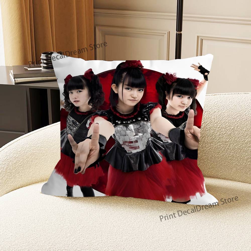 B-Babymetal Metal Forth Printed Pillow Cover Cushion Case Simple Sofa Pillow Case No Pillow Core