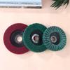 100/115/125mm Grinding Wheel For Angle Grinder Nylon Fiber Flap Polishing Wheel Disc 5 Inch Non-Woven Grinding Wheel Metal Wood