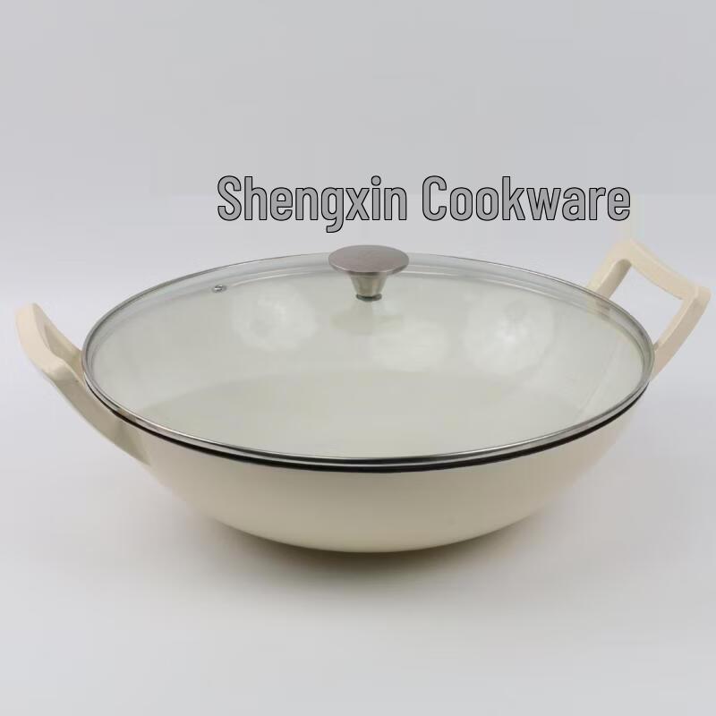 Zhishi Cast Iron Enamel Wok