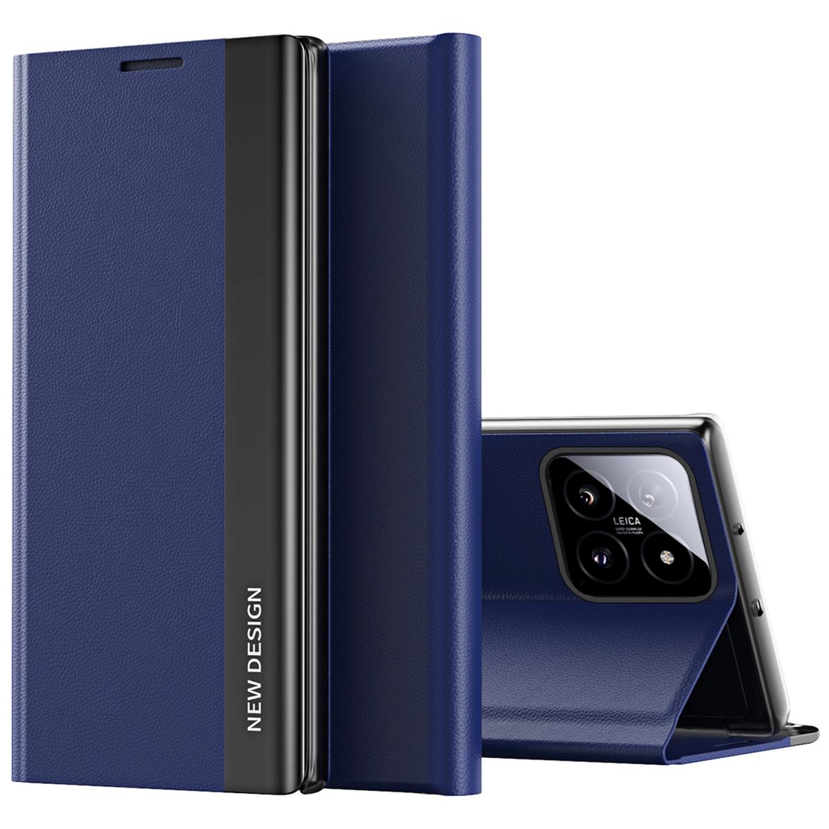 For Xiaomi 14 Pro Stand Case Drop-Proof PC+Leather Phone Guard Cover B