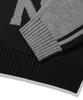 TRILLION Washable Raglan Hairy Graphic Track Knit_Black