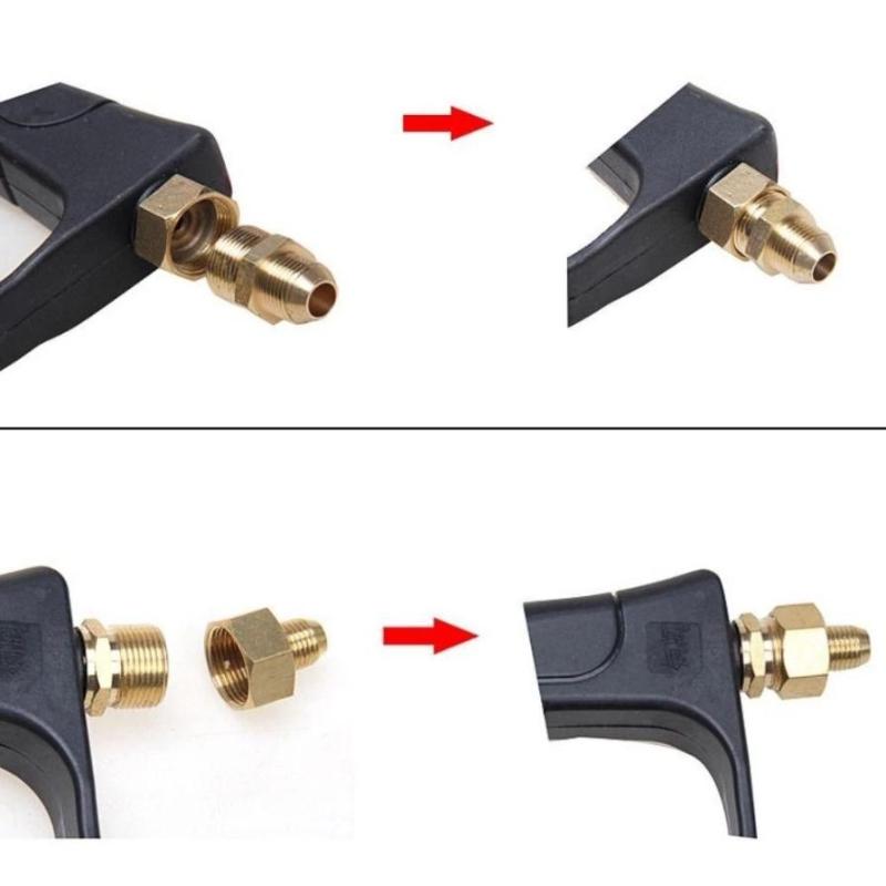 Brass Hose Barb Connector Male to Female Adapter Durable Pipe Fitting for Water Gas Air Tubing Applications
