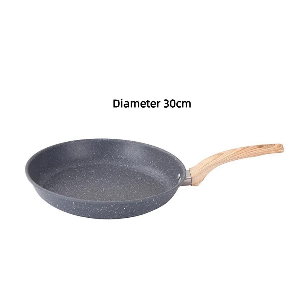 

Multi-Purpose Frying Pan 22/24/26/28/30cm Saucepan Duarble Cooking Pot Gas Induction Cooker 30cm