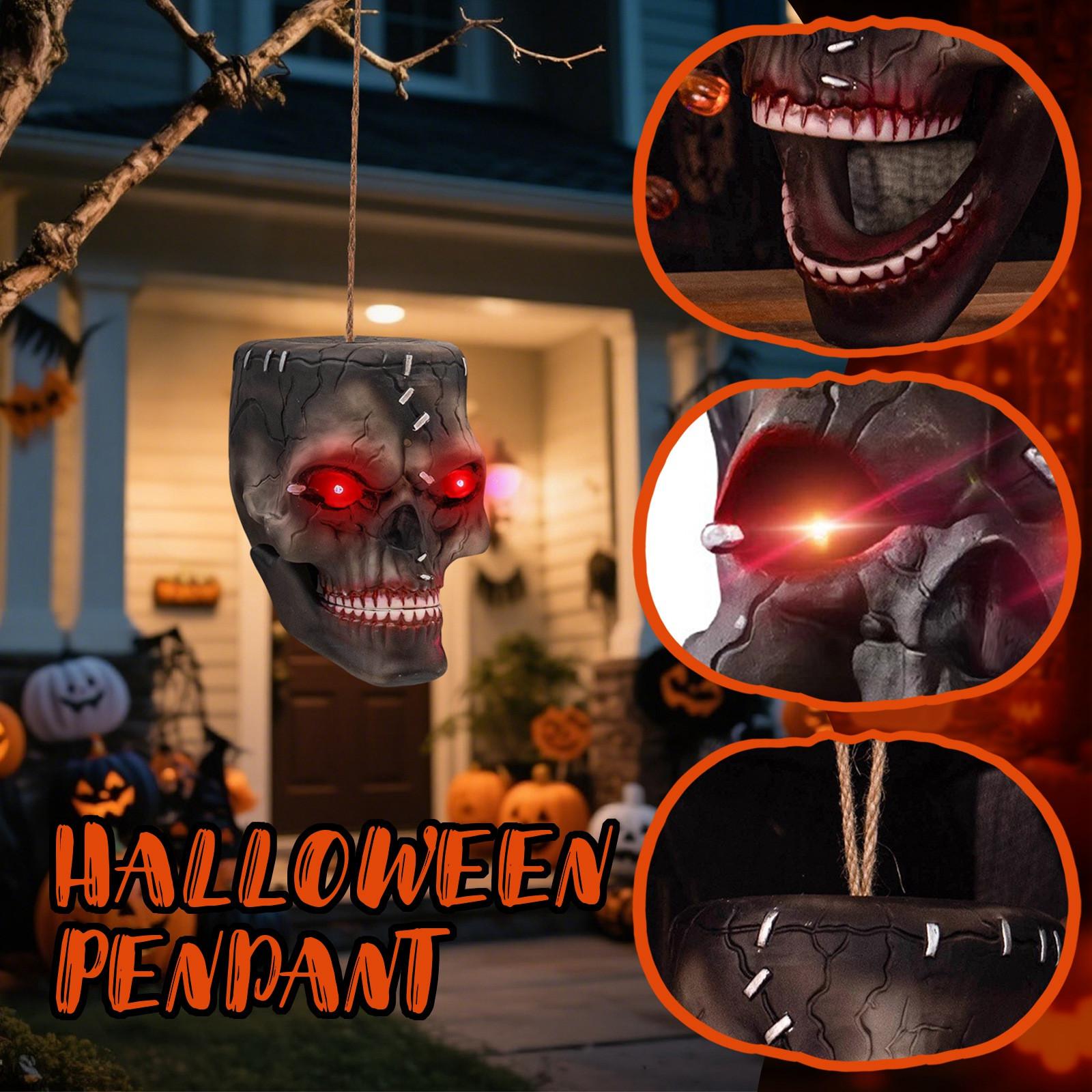 

Хэллоуин Игрушки, Электрическое Чувствительное, Голова, Дом, Реквизит для Украшения Дома с Привидениями, Подвески-Розыгрыши. One Size чёрный