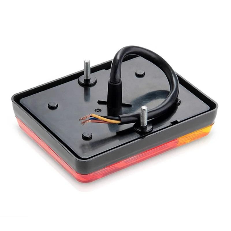 2PCS Car Truck LED Rear Tail Lights Brake Stop Light 12-24V Truck 8 LED Rear Lamps Tailight Warning indicator Trailer Light