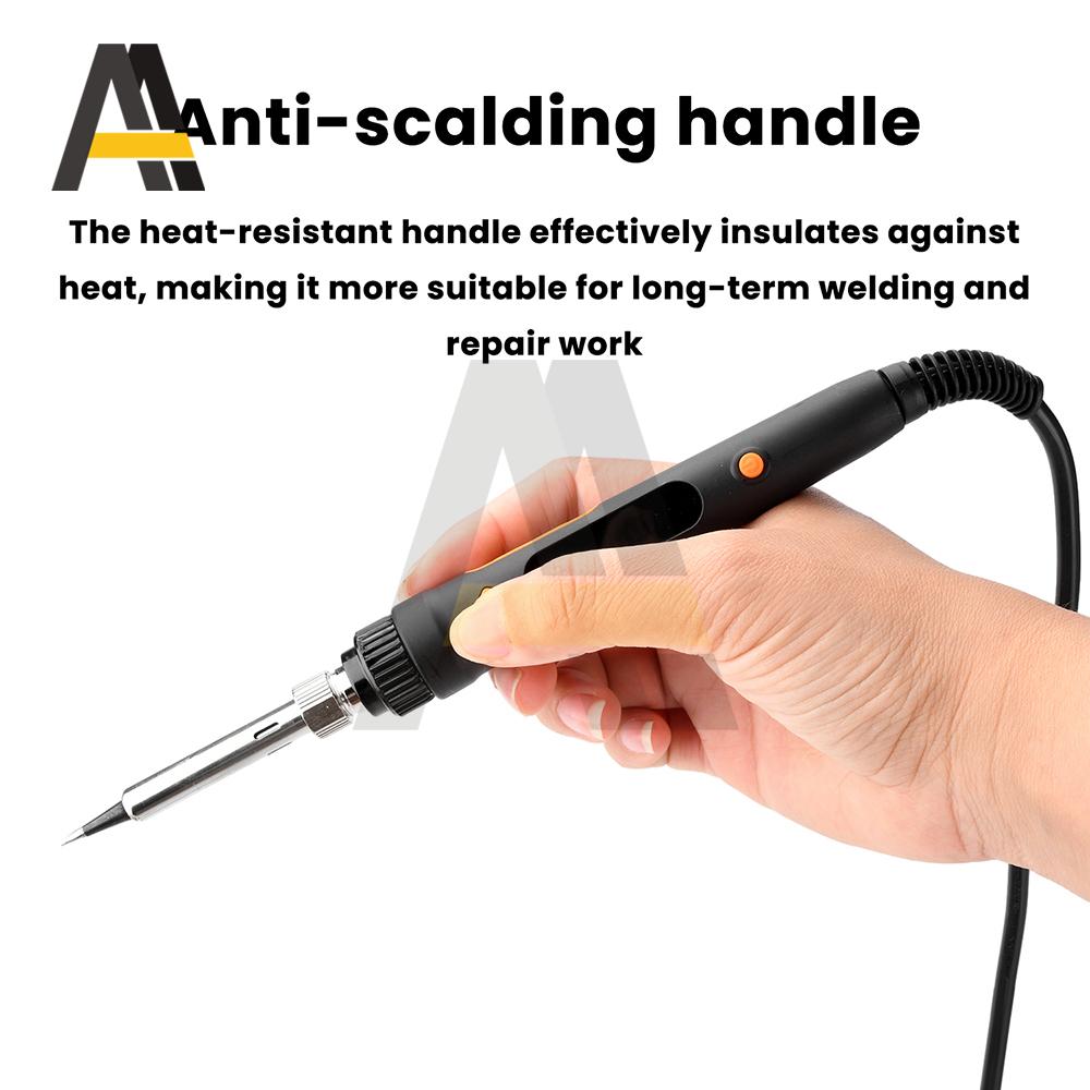 Adjustable Temperature Soldering Iron Kit Fast Heating 180℃-520℃ for Circuit Board Repair DIY Welding Tools Beginners