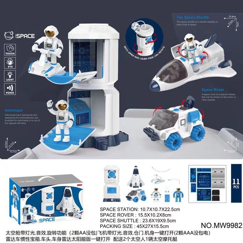 Simulation Sound And Light Diy Assembly Aviation Model Space Shuttle Cabin Rocket Space Station Science And Education Toys