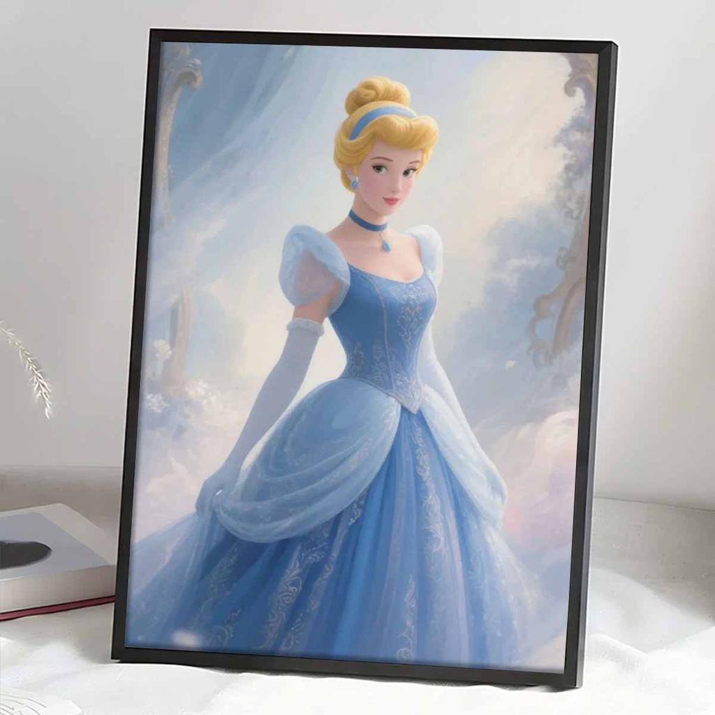 DIY Diamond Painting The Princess In The Oil Painting Cross Stitch Kit Mosaic Art Diamond Painting Full Circle Diamond Home Decoration