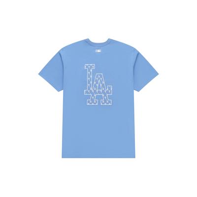 MLB T Shirt Unisex Light Cobalt Blue 3ATSM0233-07CBL