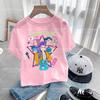 Girls' Stylish Hoodie with Capybara Printed T Shirts Kids Children's T-shirt Boys Girls Summer Spring Casual Top Tee