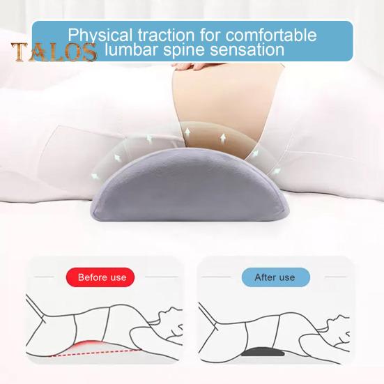 Almohada de media luna para piernas, espalda y rodillas, almohada de espuma viscoelástica debajo de las rodillas con funda lavable a máquina para mayor comodidad en los tobillos y los pies.