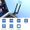 Dual-Band Wireless USB Network Adapter, 1300Mbps, 5G, Driver-Free.