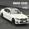 Simulation 1/32 BMW 320I Alloy Car Model Sound Light Diecast Toy Vehicle Toy Car Birthday Gift Miniature Voiture Home Decor