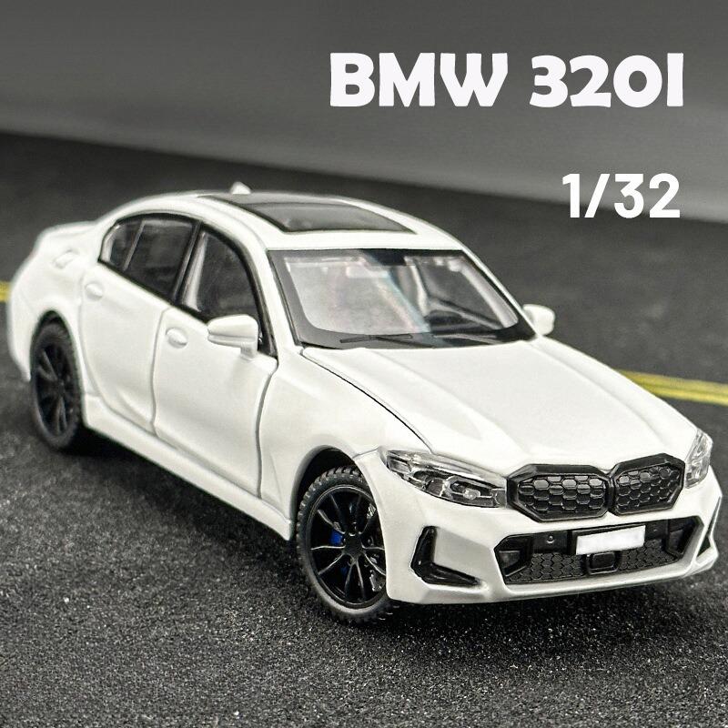 Simulation 1/32 BMW 320I Alloy Car Model Sound Light Diecast Toy Vehicle Toy Car Birthday Gift Miniature Voiture Home Decor