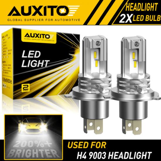 2X  Combo H4 9003 LED Headlight Kit Bulbs High Low Beam Super White EOA