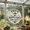 Funny Home Metal Wall Hanging Plaque This Is My Happy Place Do Not Ruin It Garden Fence Door Sign For Farmhouses Decors