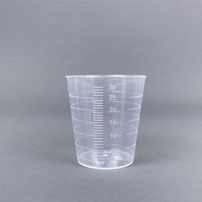 Klar Målebæger med Skala Plast Mini Laboratorie Bægerglas Skala Måleværktøjer Gennemsigtig Blandebæger Køkken Bagning