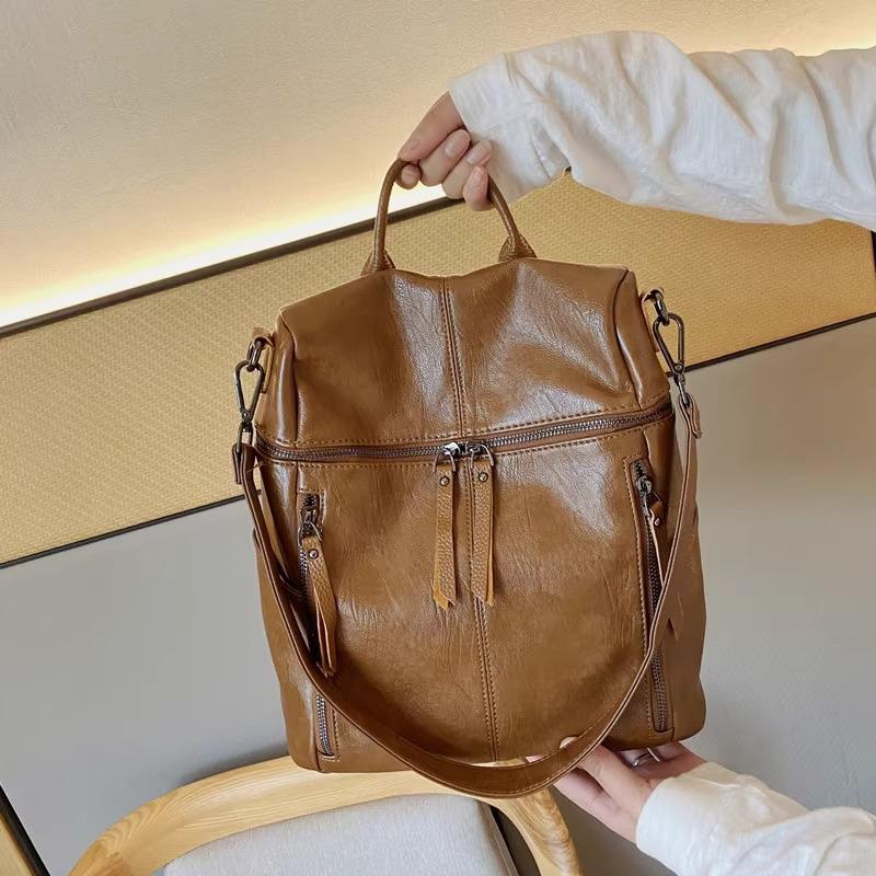 Premium sense 2025 new backpack female popular versatile portable single shoulder practical portable large capacity travel bag