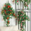 Artificial Rose Flower Vine for Wall & Pipe Decoration In Living Rooms, Malls & Courtyards