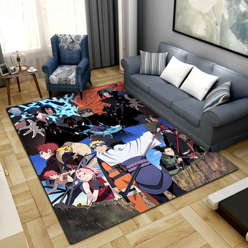 Anime-Naruto  Area Carpet for Living Room Bedroom Home Decor Cool Movie Mat Floor Mat -LXR76