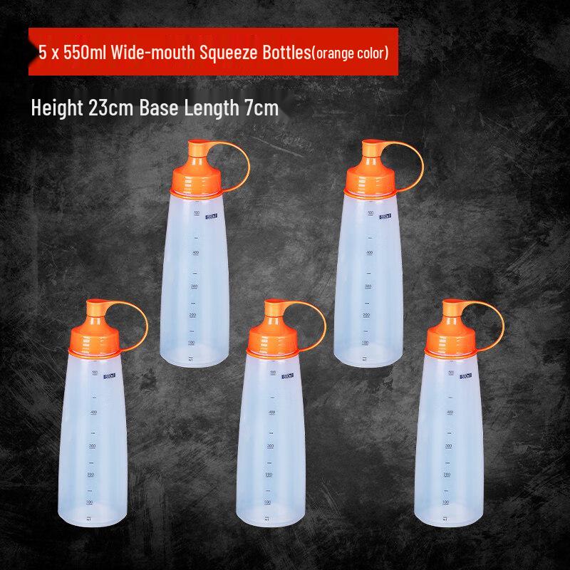 ZISIZ Food Grade Plastic Squeeze Sauce Bottle