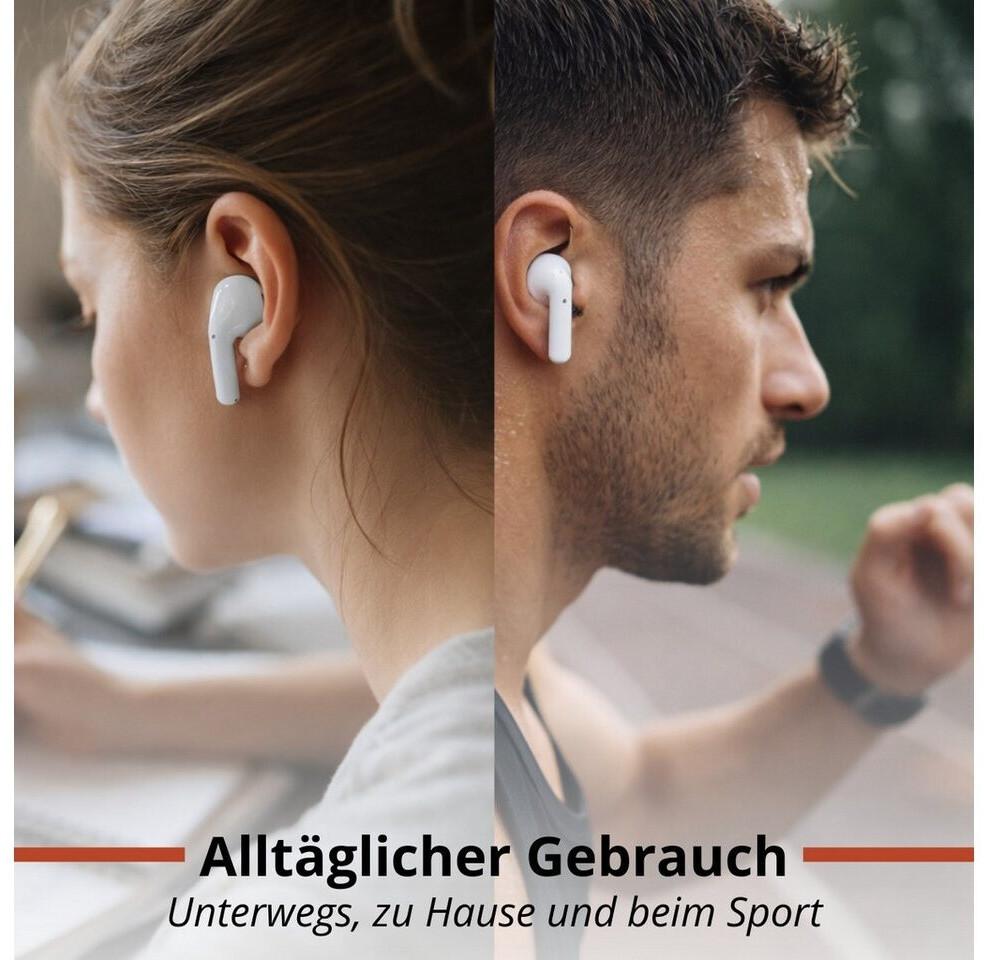 Fones de ouvido Grundig Bluetooth 230mAh com Ladecase branco