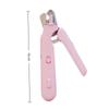 Grooming Tool Quiet Pet Nail Clippers with 2 LED Lights USB charging Pet Nail Grooming Tool Splash Guard 2 in 1 Nail Tool Cats