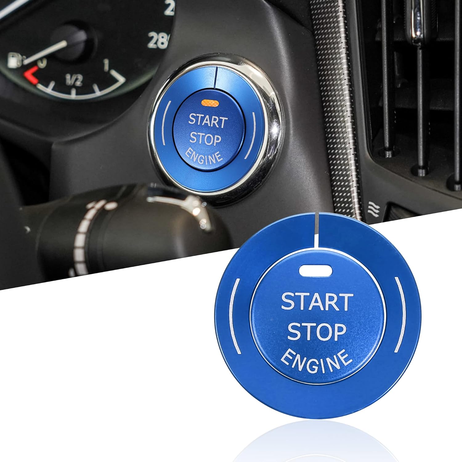 

TOMALL Aluminum Engine Start Stop Push Button Cover Trim Compatible with Infiniti Q50L Q60S QX60 Q70L QX70 QX80 Car Engine Ignition Start Button Cap синий
