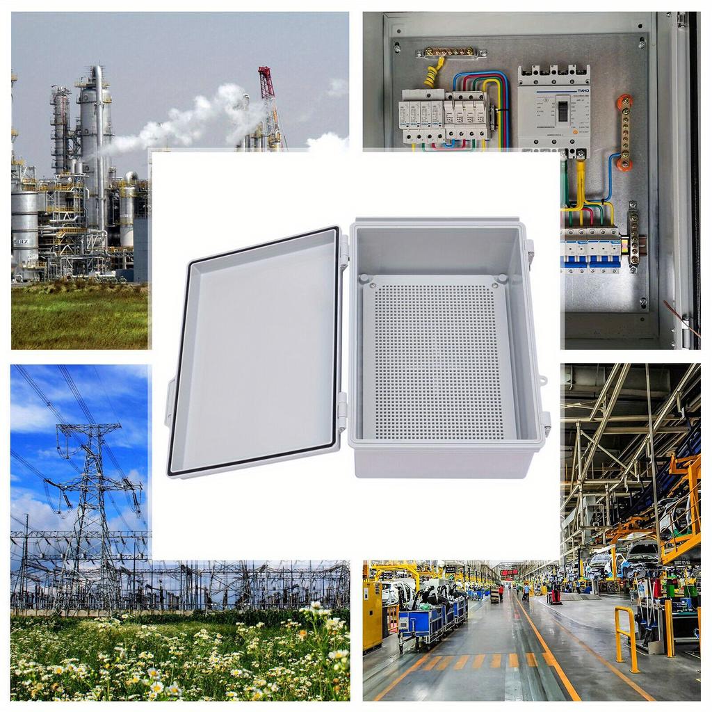 IP67 Rated Junction Box with Mounting Plate Wall Mount Enclosure for Electrical Communication and Firefighting Equipment