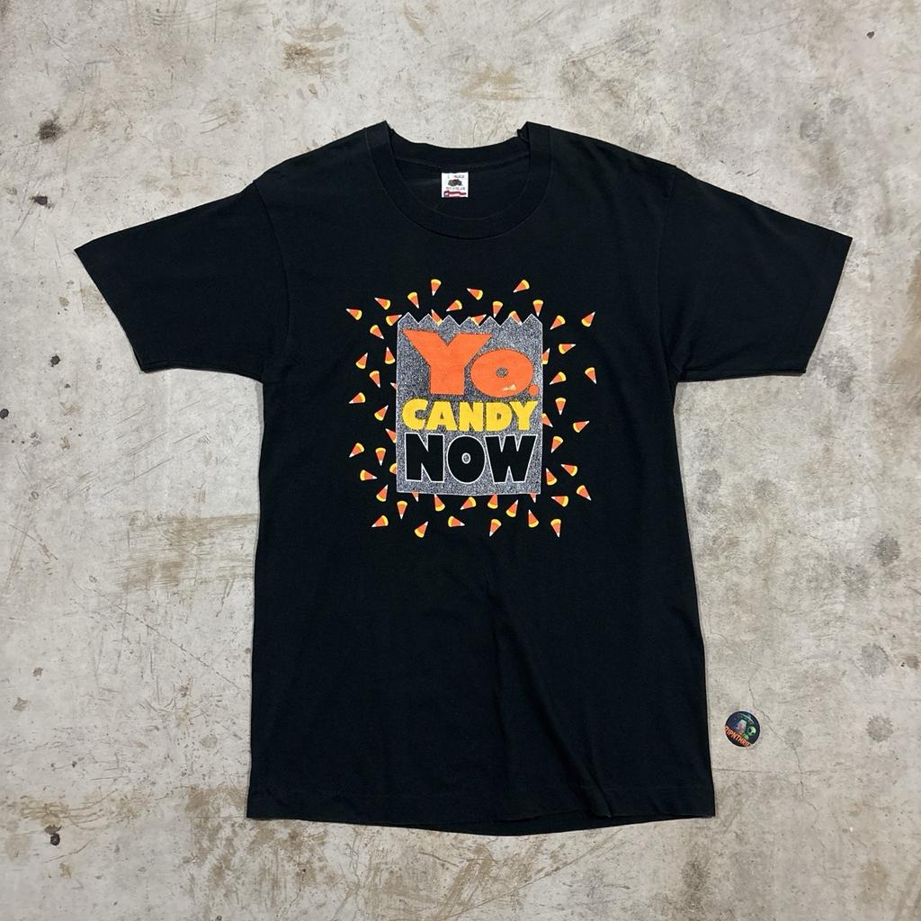 Vintage 90’s candy corn “Yo Candy Now” single stitch t shirt Size L Unisex T-Shirt