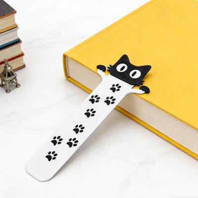 Cute Cat/Dog Design Bookmark 2D Flat Animal Acrylic Book Mark Bookish Gifts for Women Teachers Students Book Lovers Reading Accessory