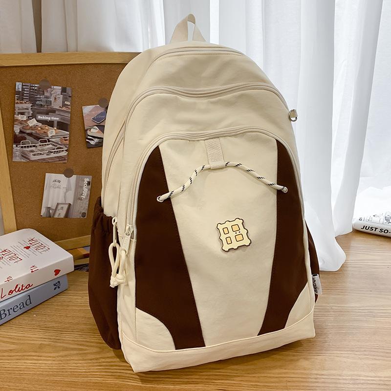 Children's Schoolbag Elementary School Girl Junior High School Student High School Student Splicing Backpack Fashion Backpack