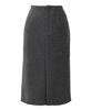 Tight Center Faux Wool Pencil Office Medium Brushed for Women In Their and 40s M Charcoal Black [Kobe Lettuce] Women's Skirt, Slit, Skirt,