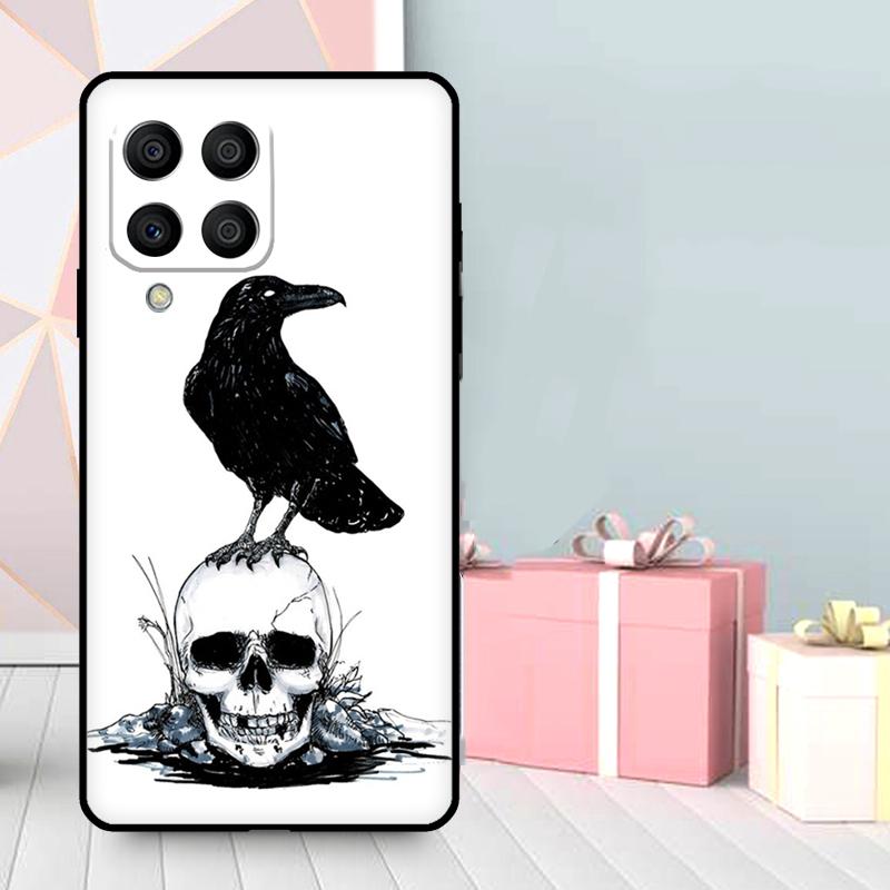 

Crow Raven Dark Skull Case For Samsung Galaxy M56 M52 M32 M53 M16 M11 M21 M31 M35 M12 M13 M14 M15 M36 M55 M34 M54 Samsung M30s