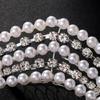 Eye-catching Pearls Hairband Luxurious Crystal Elaborate Hair Accessory for Parties Proms Masquerade Wedding