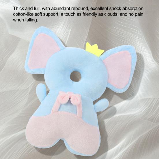 Baby Head Protector Adjustable Head Protection Backpack Stuffed Elephant Safety