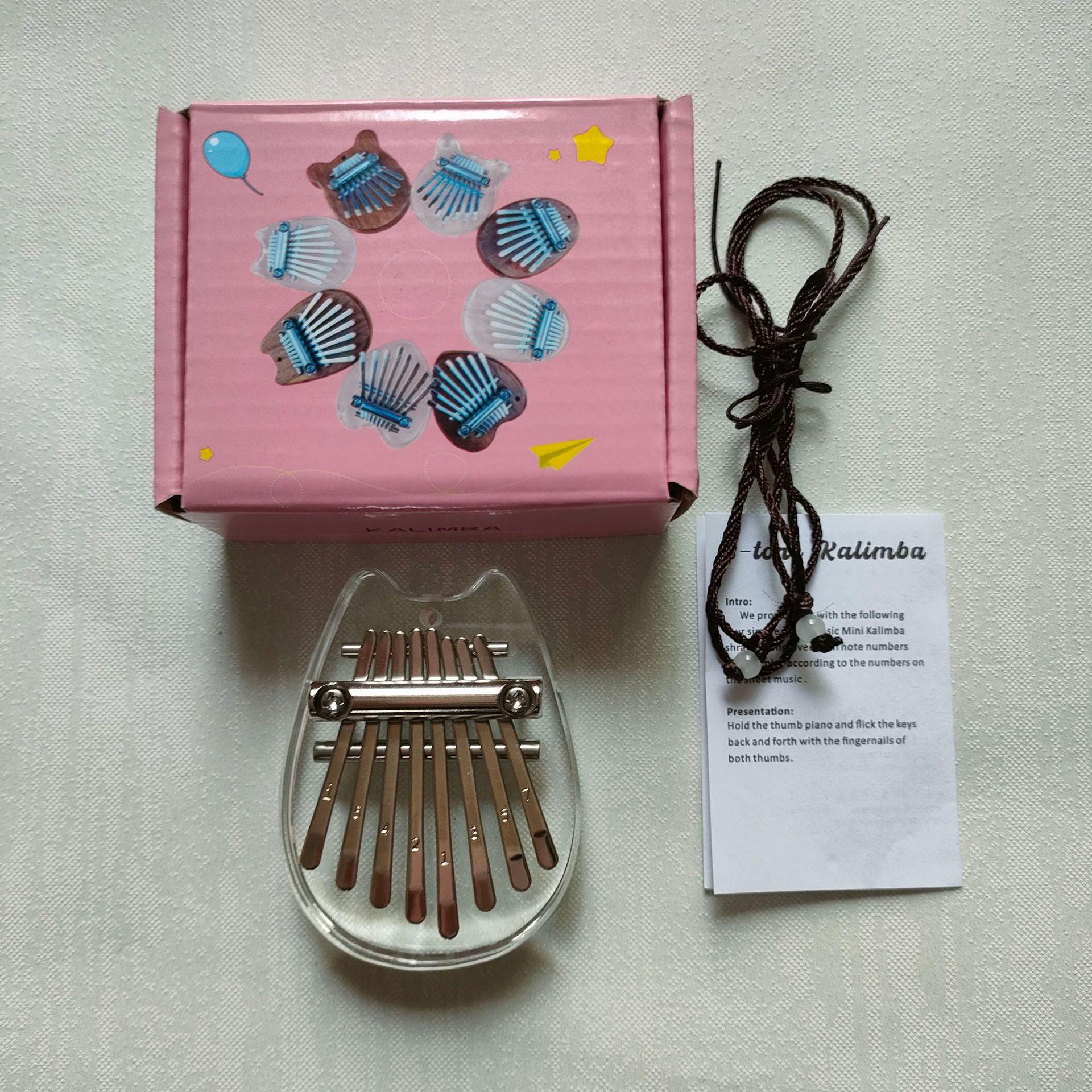 8-нотная мини-калимба, инструмент для большого пальца