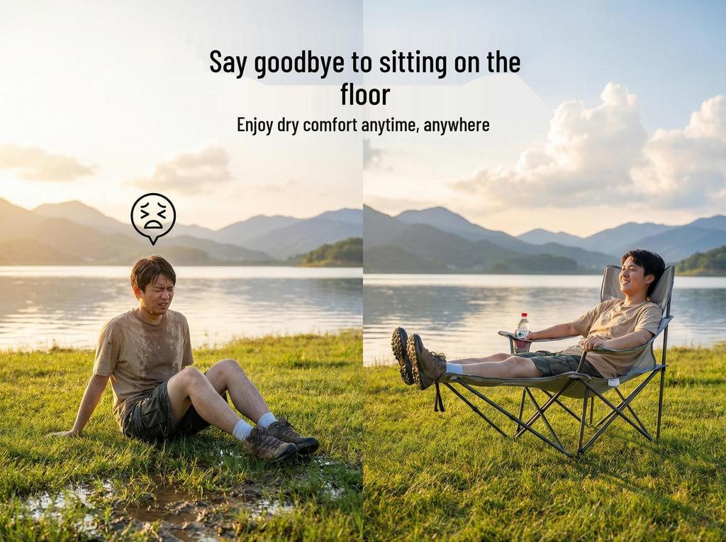 Dual-Use Reclining Lounger Chair with Backrest for Home & Office Relaxation