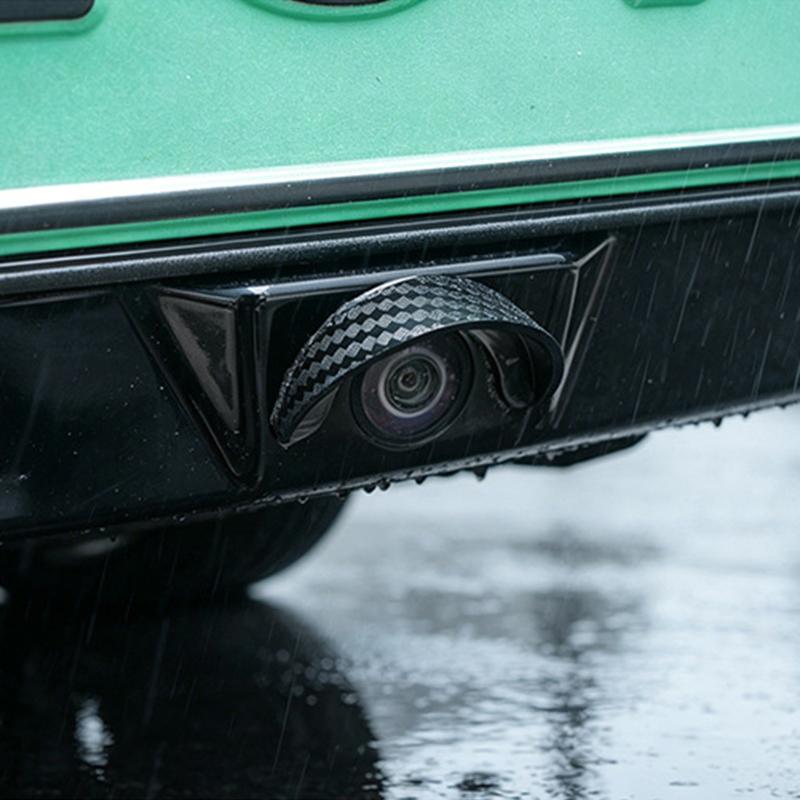 Car Rear View Camera Rain Cover Waterproof Sun Visor Hood Protector Extend Camera Service Life for Universal Car Models