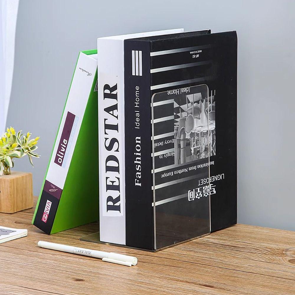 

Прозорий тримач для книг Нековзкий настільний органайзер Аксесуари Стопор для книг