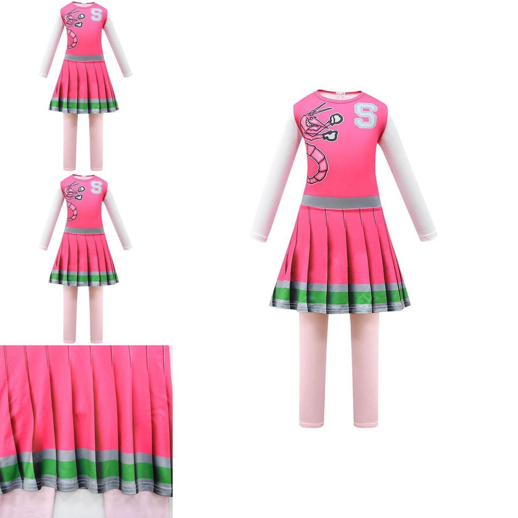 Girls' Zombie High School 2 Cosplay Costume Tight-fitting Bodysuit For Halloween Performance Cross-border 4549