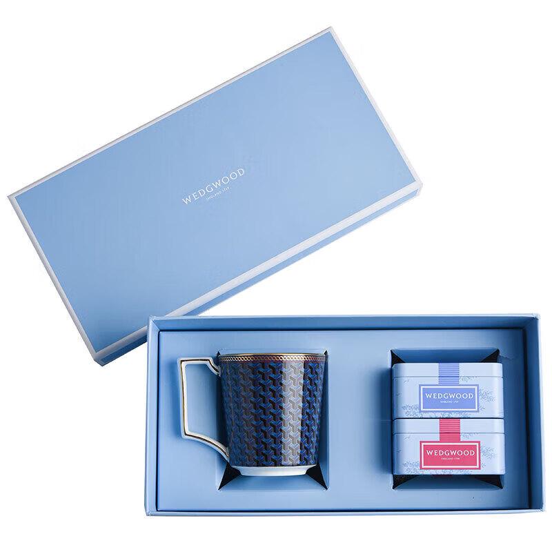 Wedgwood Byzantine Mug & Portable Tea Caddy Set